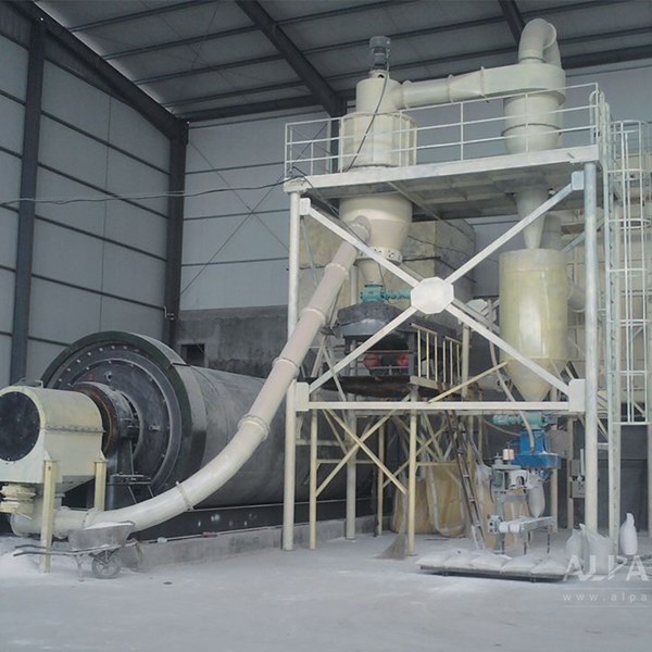 山(shān)東(dōng)某礦物(wù)工(gōng)廠(chǎng)石英粉球磨分(fēn)級生(shēng)産線