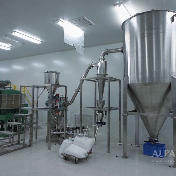 江蘇某新材料公司電(diàn)子(zǐ)級超純石英分(fēn)級生(shēng)産線